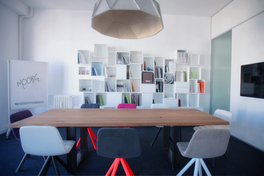Aménagement d'un bureau destiné aux réunions d'équipes - Réalisation SHOWROOM MOORE - Paris 3