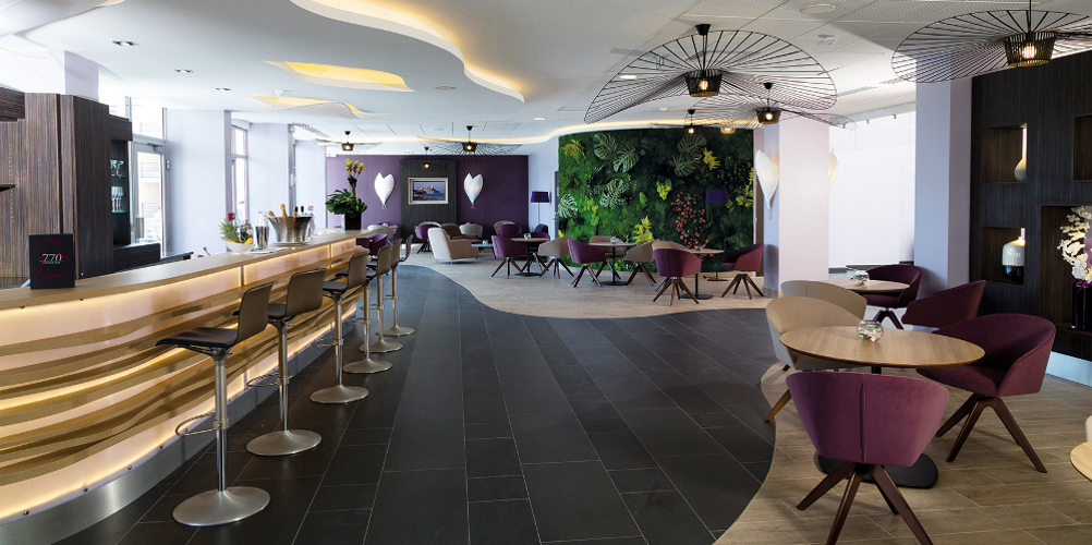 Aménagement design hôtel thalazur baie des Anges Antibes