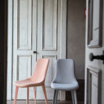 Duo de chaises Ascot rose et bleu Bross