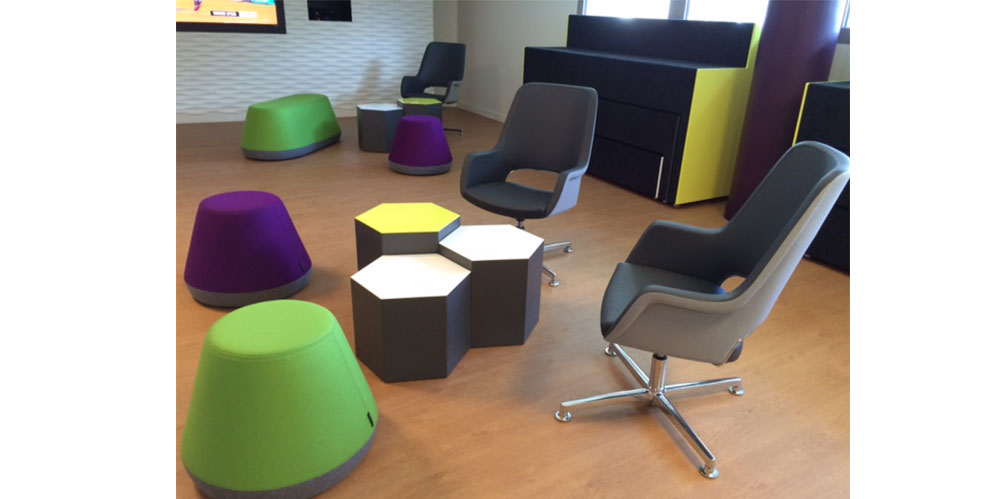Espace modulaire, mobilier modulable - Canal +, région parisienne