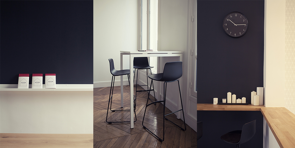 espace de réunion, tables haute - Saegus, Paris