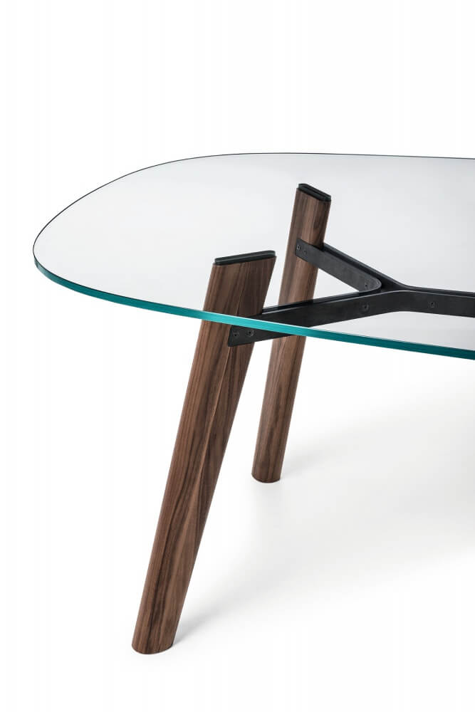 Table Beleos Bross verre