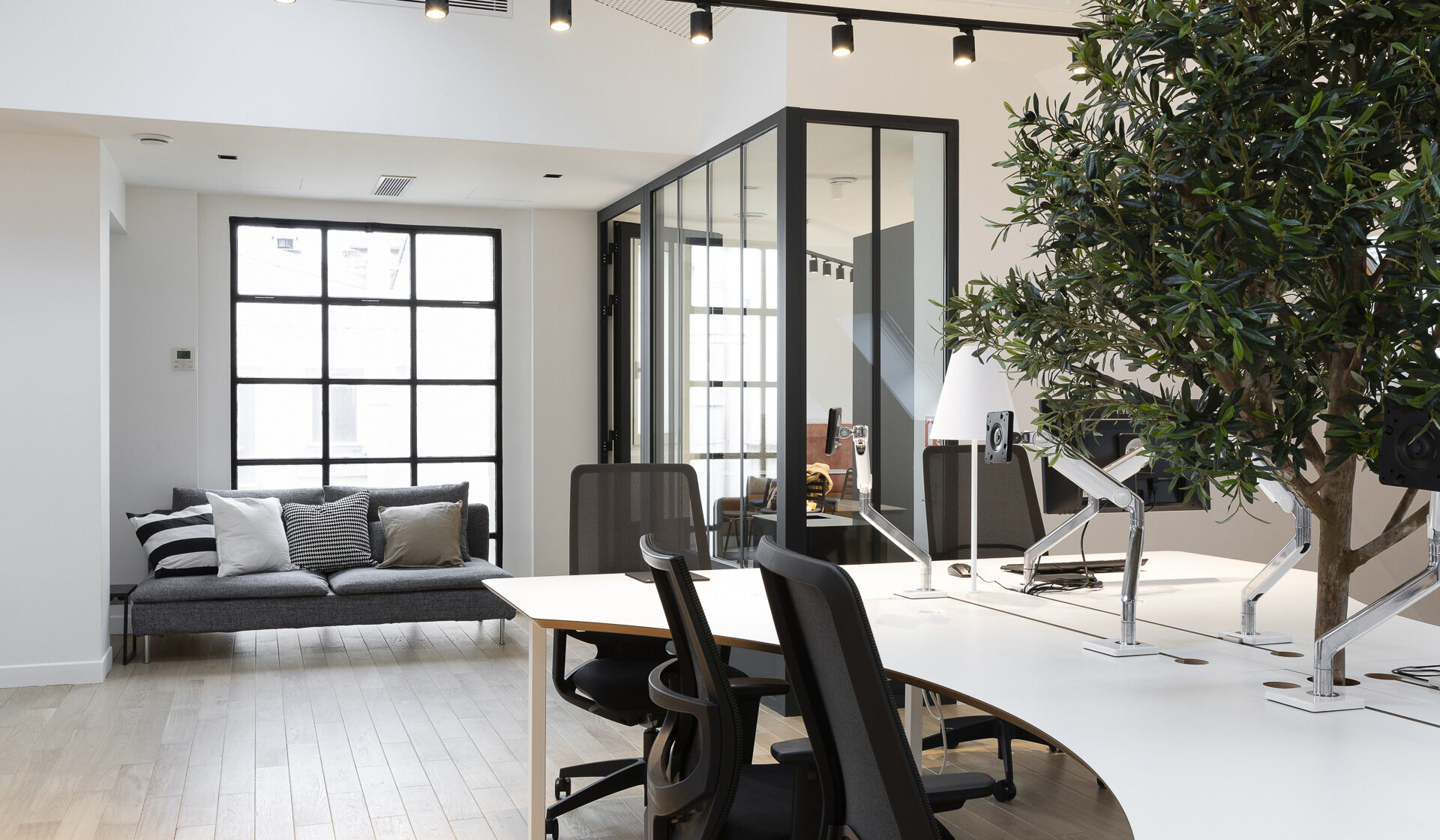 Des bureaux professionnel dans une décoration haussmannienne
