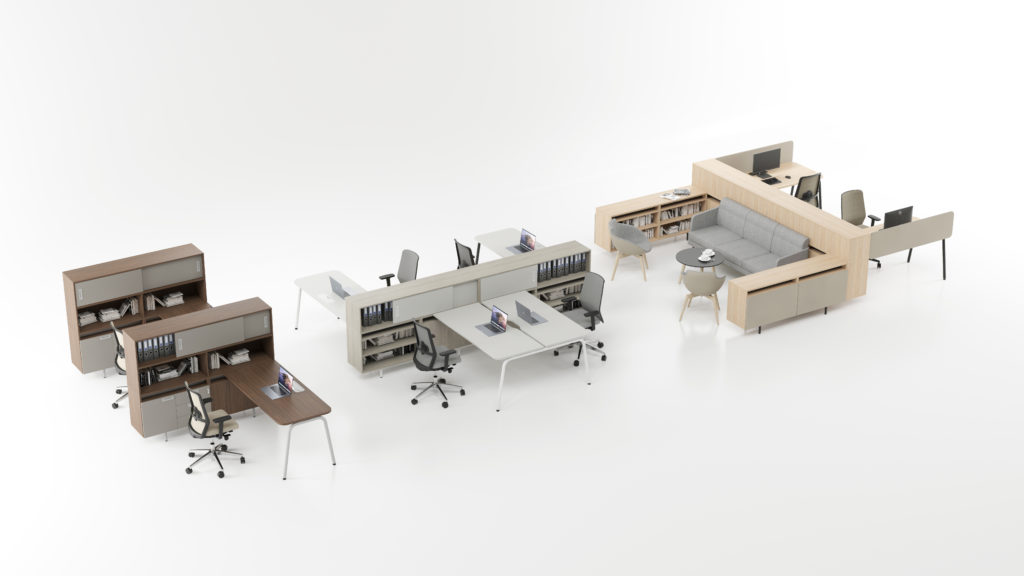 desks ROUND features task chairs SURF HQ (2)