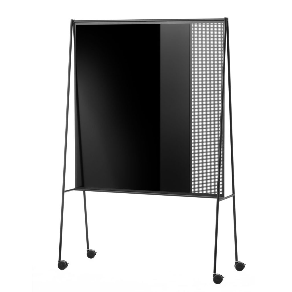 Magnetic board / black / pin / floor-standing