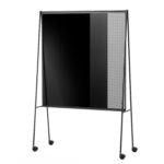 Magnetic board / black / pin / floor-standing