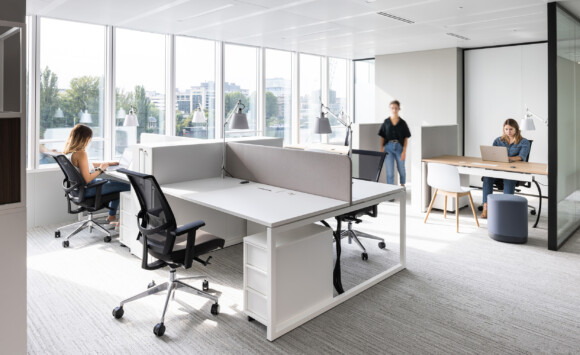 KAUFMAN & BROAD - Aménagement des espaces de travail en openspace, zones de coworking, salles et box de réunion et espaces de créativité