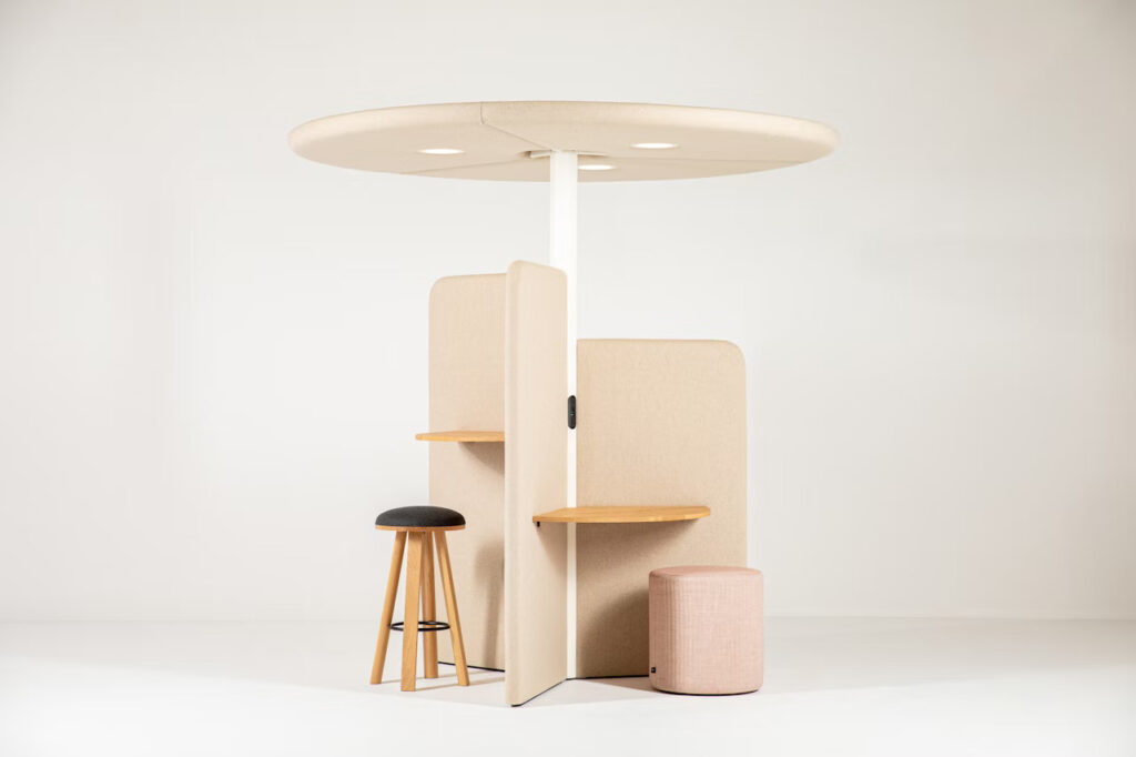 SOLUTION ACOUSTIQUE VERSION POSTE DE TRAVAIL BY BUZZISPACE – BUZZIBRELLA