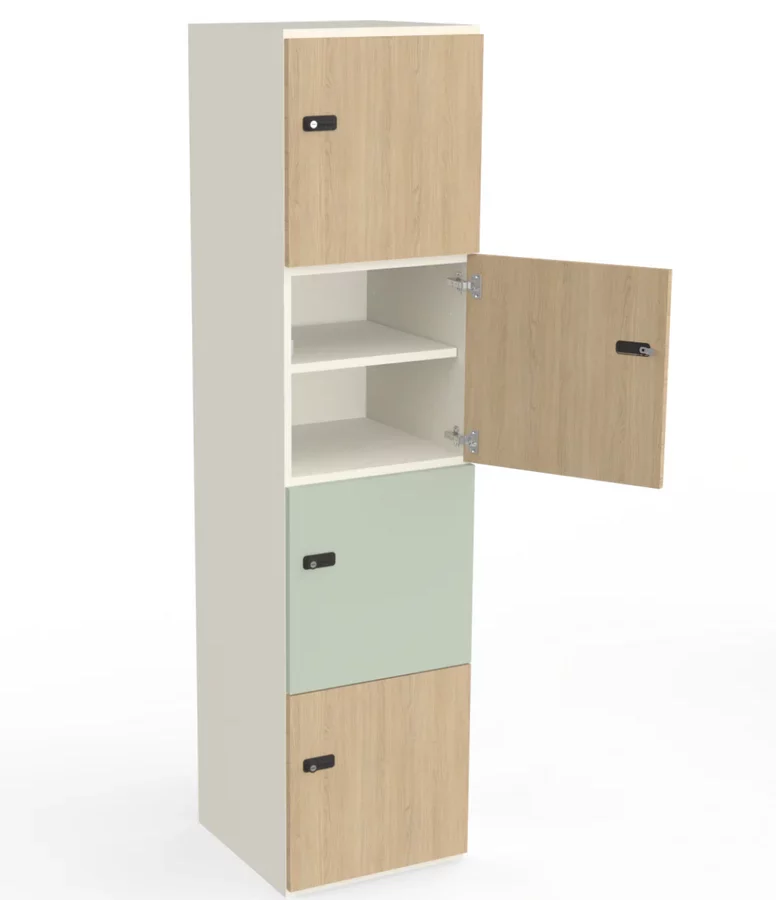 Colone_x4_casiers_simples_tablette_porte_ouverte