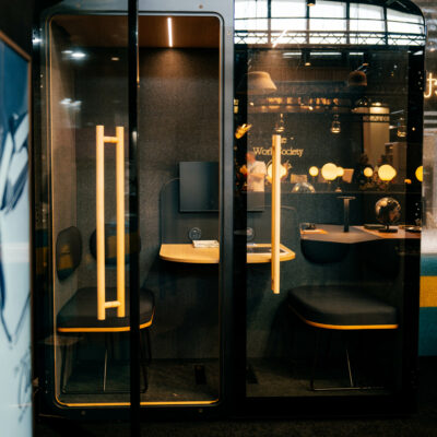 CABINE ACCOUSTIQUE DOUBLE  ISLAND DUO BLACK - WORK WITH ISLAND