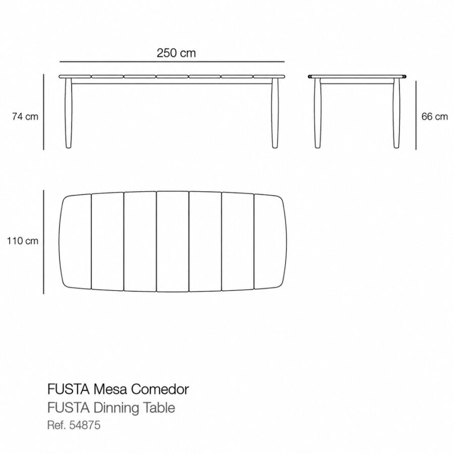 TABLE FUSTA - VONDOM,  (3)