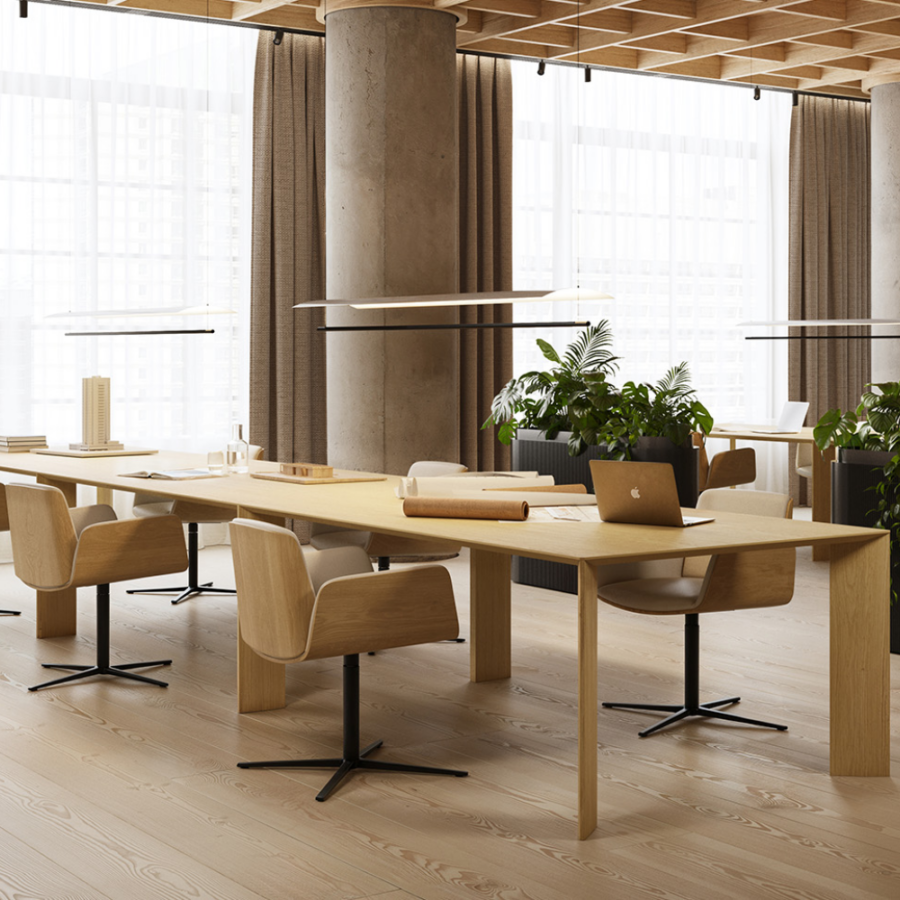 TABLE DE REUNION VELASCA - PUNT, Mobilier Design Office, Bureaux, Flex Office (3)